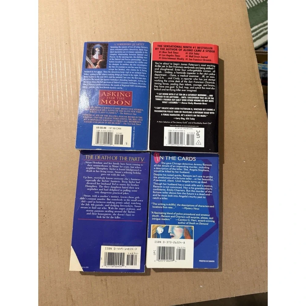 Lot of 10 random murder mystery novel paperback books, various authors B59
